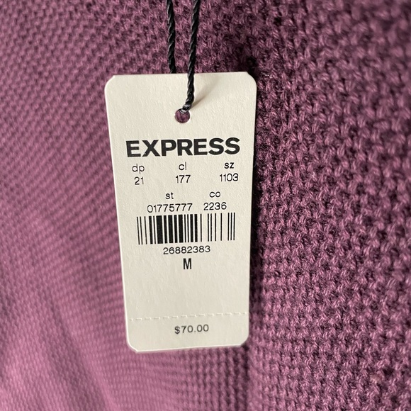 Solid Honeycomb Knit Crew Neck Sweater - Picture 2 of 2